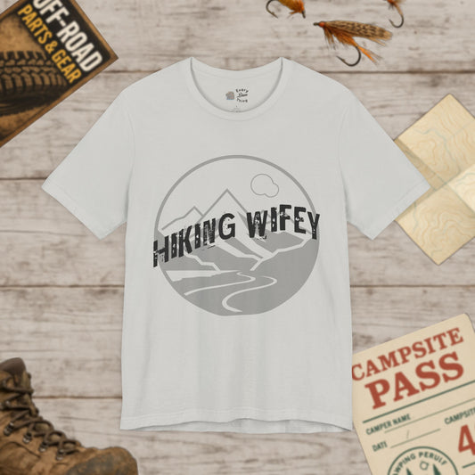 Hiking Wifey Graphic Tee Bella Canvas 3001