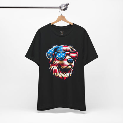 Patriotic Dog Tee Bella Canvas 3001
