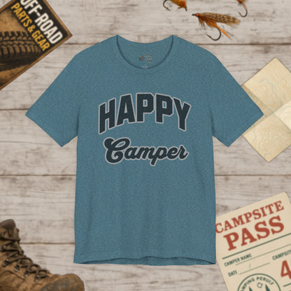 Happy Camper Unisex Jersey Tee Bella+Canvas 3001
