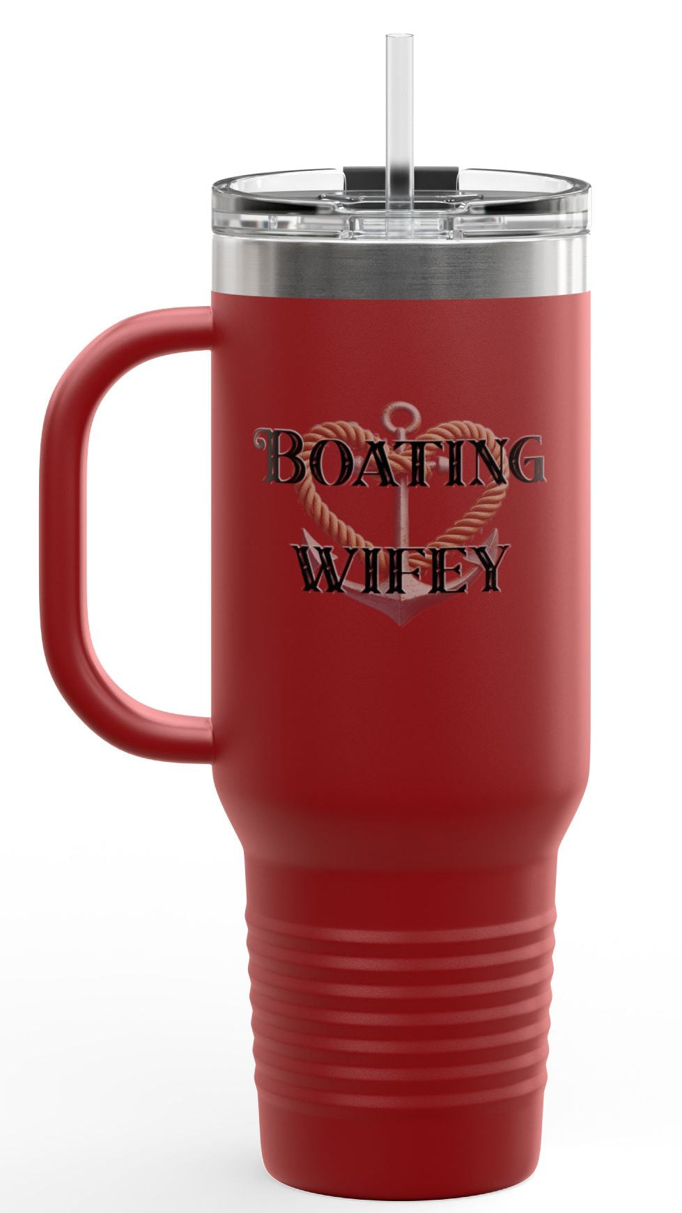 Boating Wifey Insulated Travel Mug - 40oz