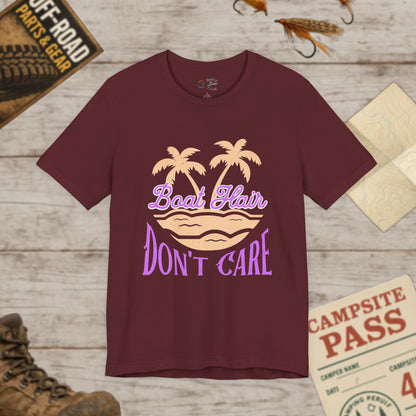 Boat Hair Don't Care Tee Bella Canvas 3001