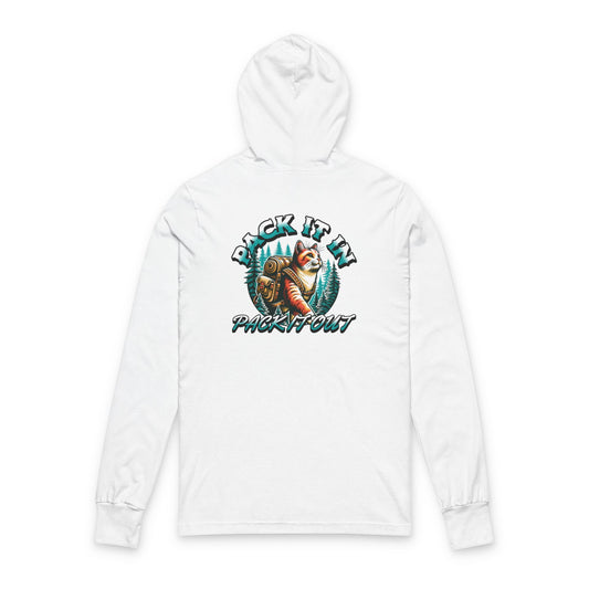 Cat Pack In Pack Out Front/Back Unisex Hoodie