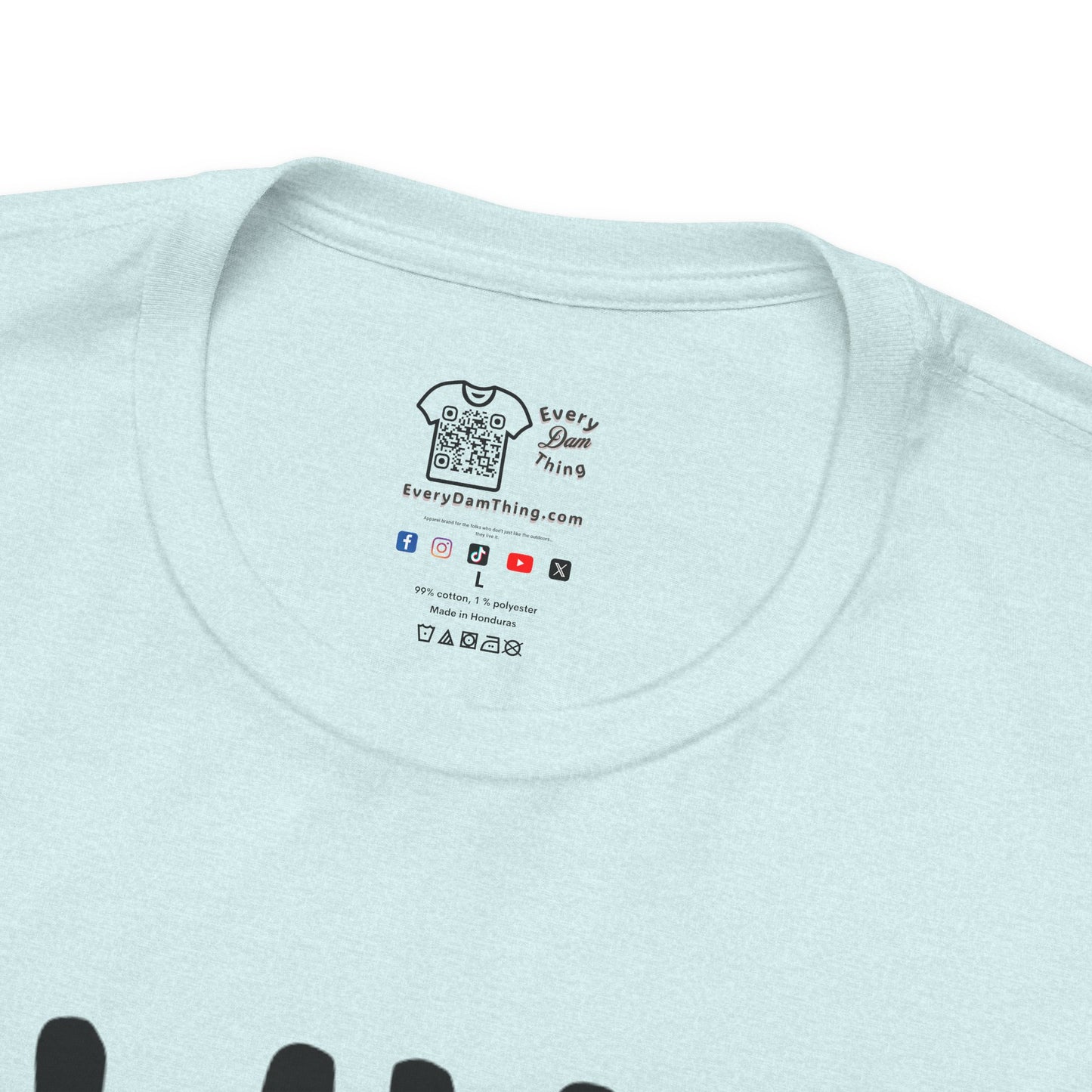 Live Wild Bear T-Shirt  Outdoor Camping Nature Tee Blk Print