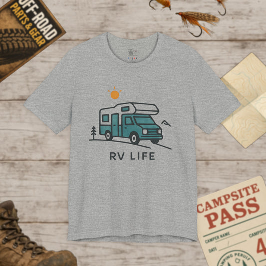 RV Life T-Shirt  Adventure Camper Graphic Tee for RV Owners & Road Trippers