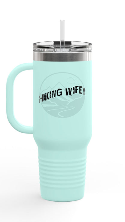 Hiking Wifey Insulated Travel Mug Tumbler 40oz