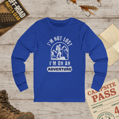 Unisex Adventure Long Sleeve Tee - I'm Not Lost, I'm On An Adventure Bella+Canvas 3501