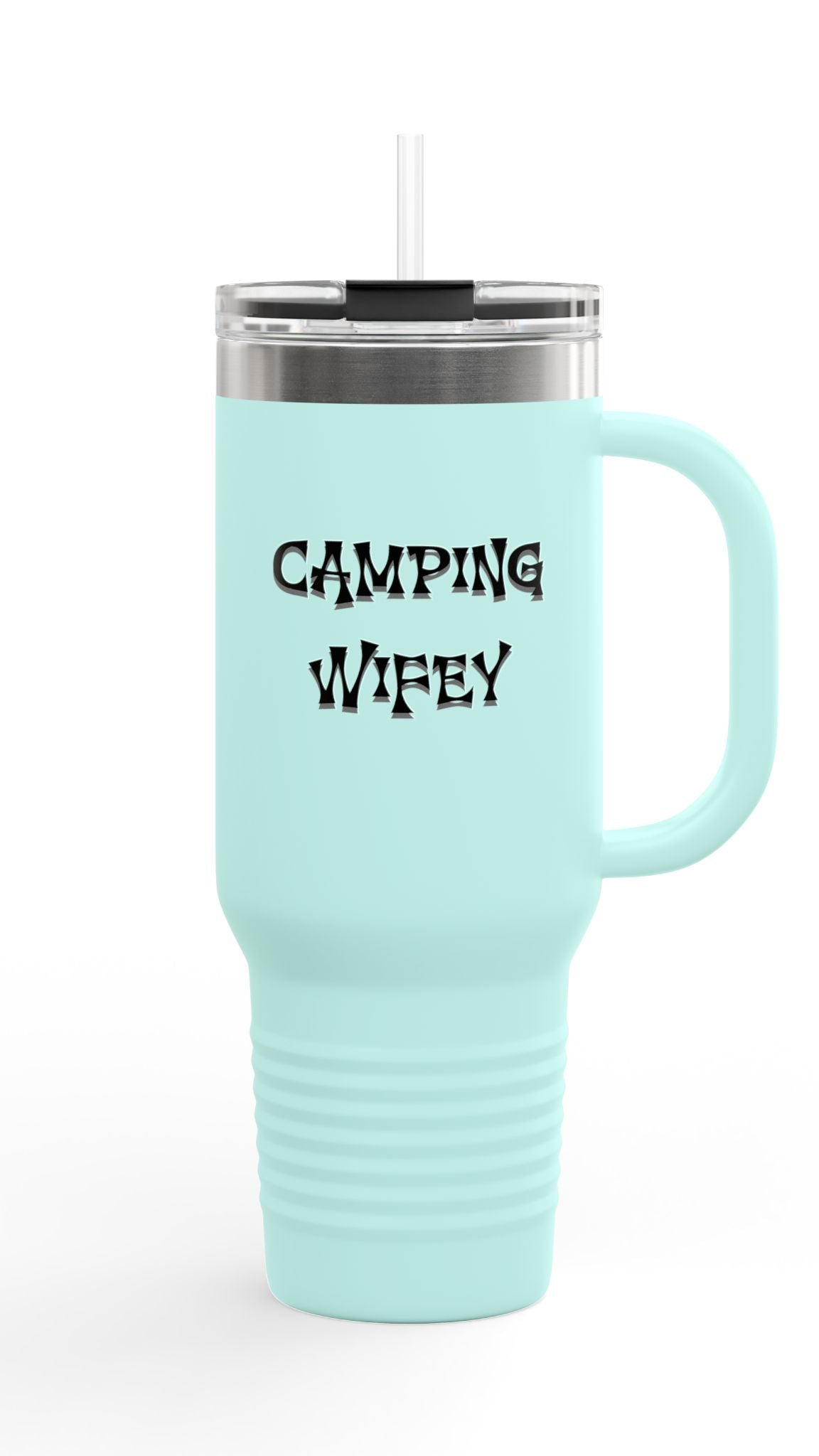 Camping Wifey Insulated Travel Mug 40oz