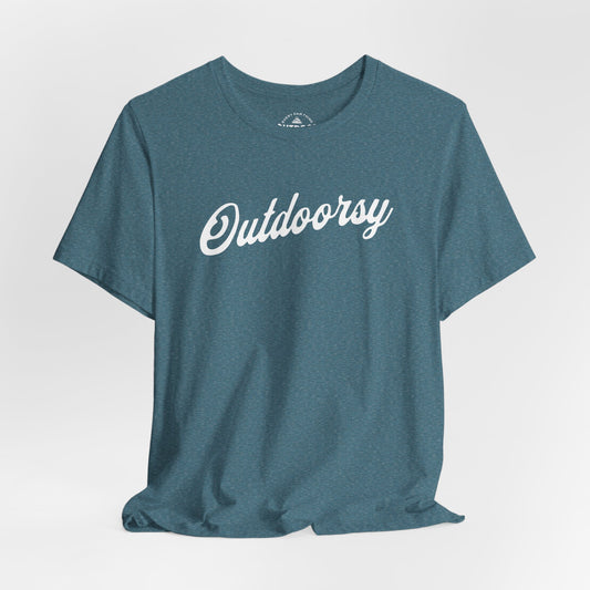Outdoorsy Script T‑Shirt