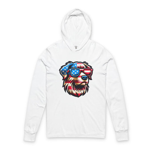 Patriotic Dog Themed Unisex Hoodie Bella+Canvas 3512