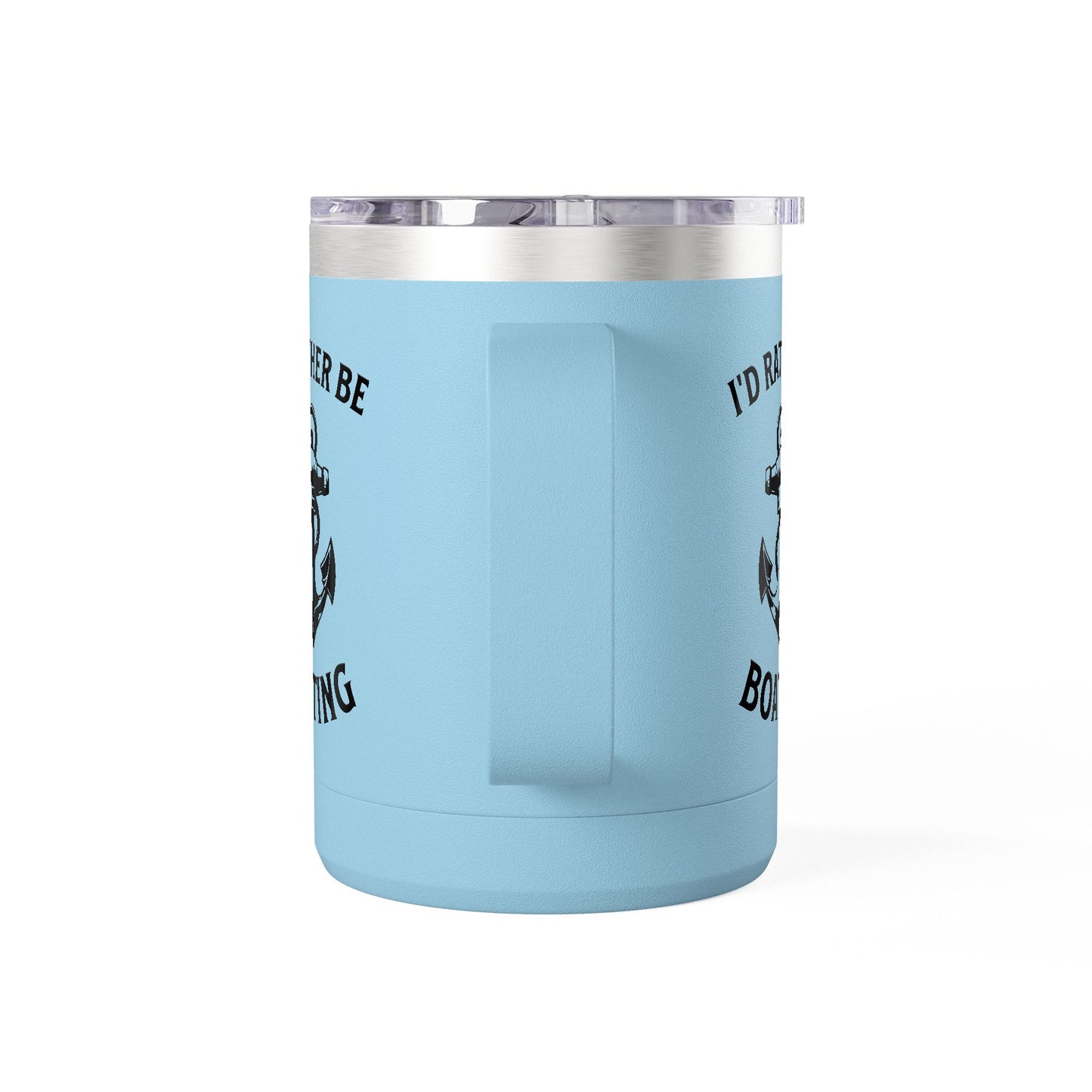I'd Rather Be Boating 15oz Travel Mug Multiple Colors
