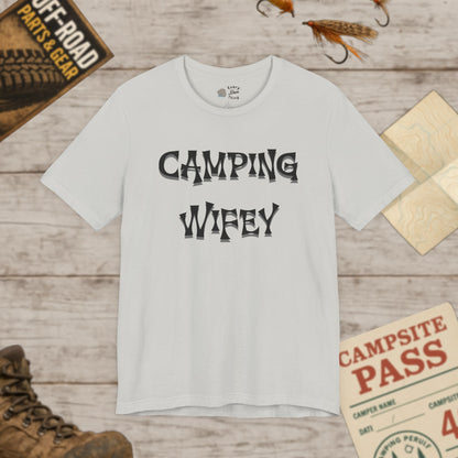 Camping Wifey Unisex Jersey Tee Bella Canvas 3001