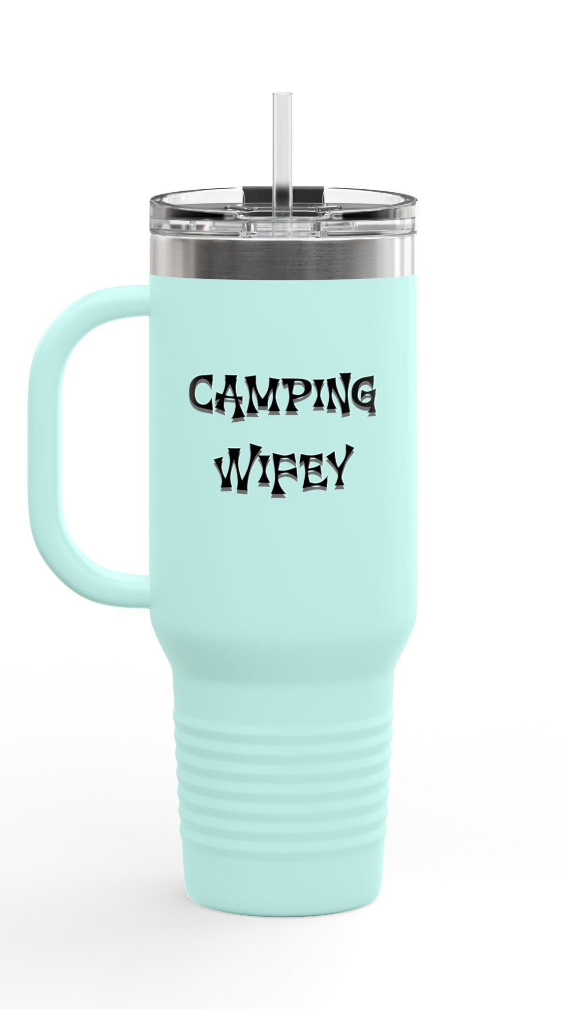 Camping Wifey Insulated Travel Mug 40oz