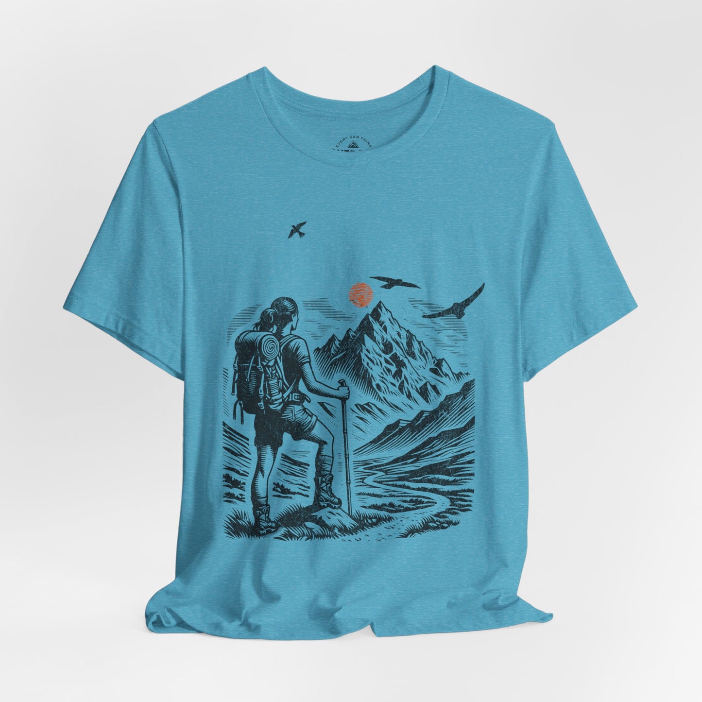 Mountain Scenic Backpacking Adventure T-Shirt