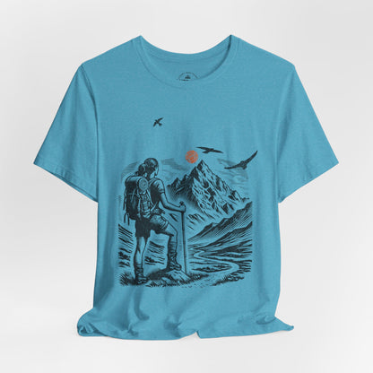 Mountain Scenic Backpacking Adventure T-Shirt