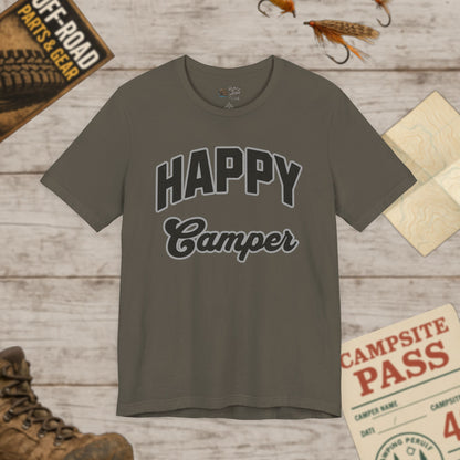 Happy Camper Unisex Jersey Tee Bella+Canvas 3001