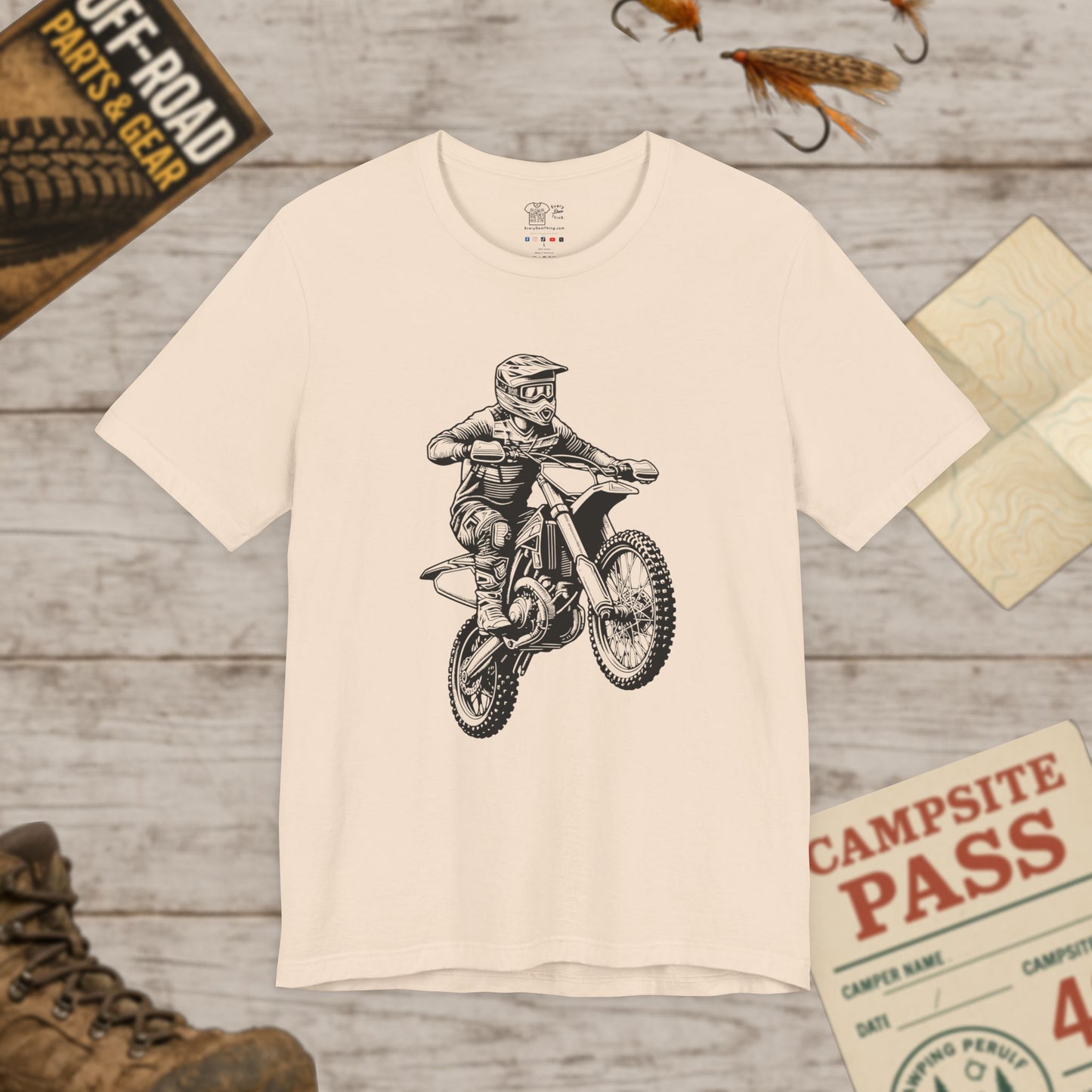 Motocross Dirt Bike Rider Tee — Off-Road Motorcross Graphic T-Shirt