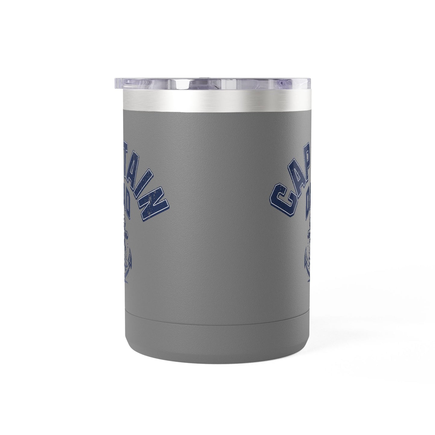 Captain Dad Travel Mug 15oz Anchor Coffee Tumbler for Fathers, Nautical Gift