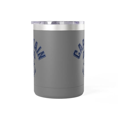 Captain Dad Travel Mug 15oz Anchor Coffee Tumbler for Fathers, Nautical Gift