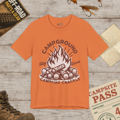 Campfire Vibes Unisex T-Shirt | Stay Warm Tee Bella Canvas 3001