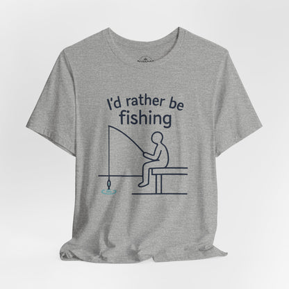 I'd Rather Be Fishing Graphic T-Shirt