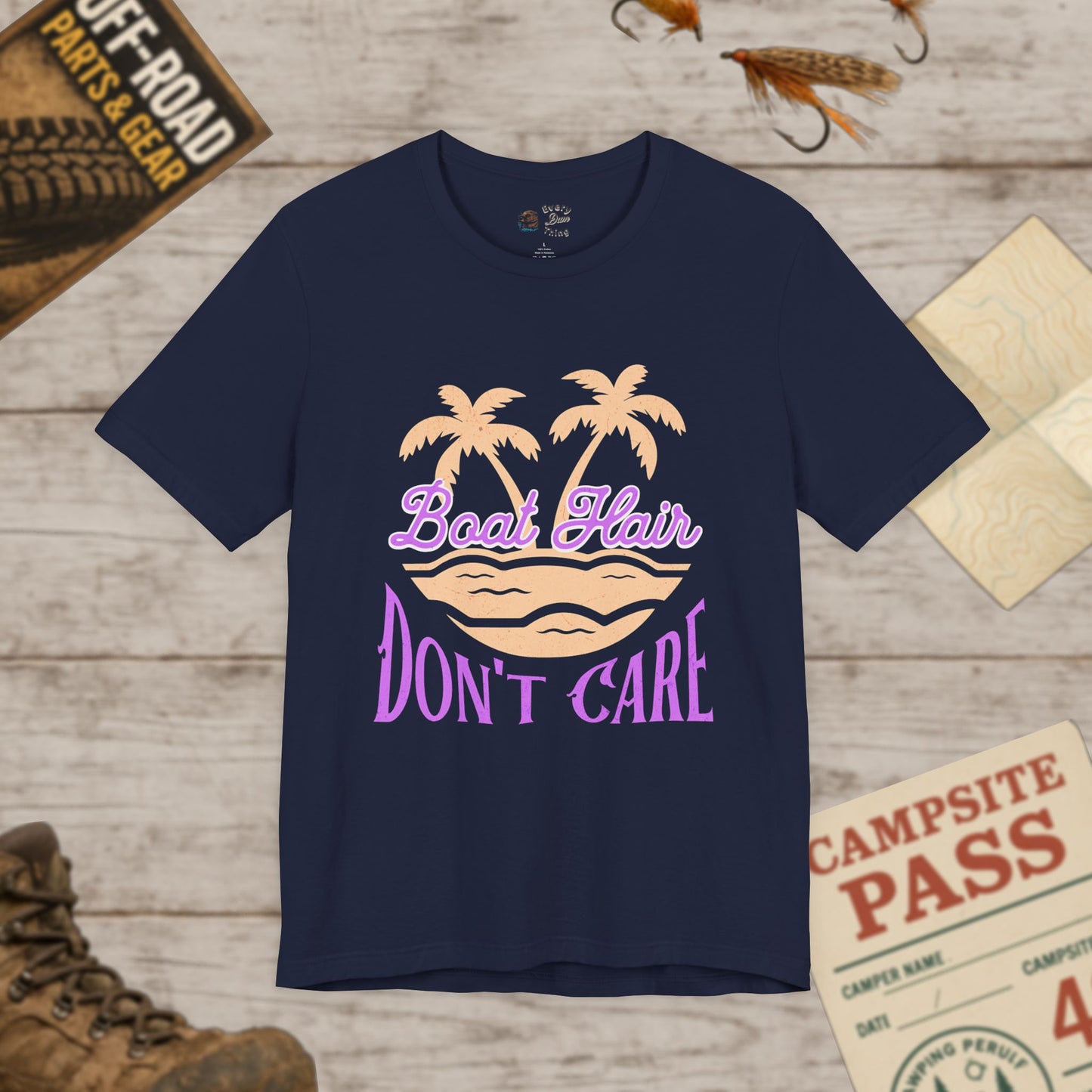 Boat Hair Don't Care Tee Bella Canvas 3001