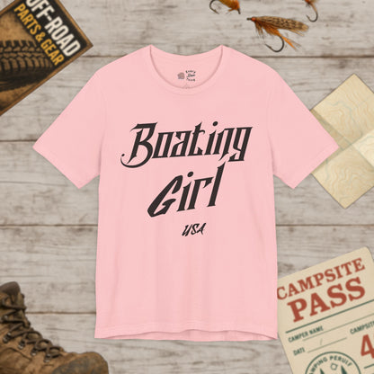Boating Girl Unisex Jersey Tee Bella Canvas 3001