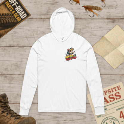 Pack It In Dog Unisex Hooded Front & Back Print Long Sleeve Tee Bella Canvas 3512