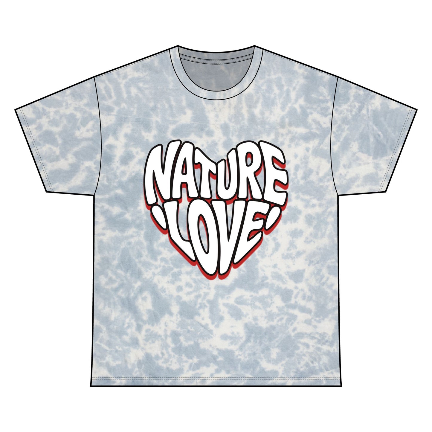 Nature Love Tie Dye Tee Unisex Cotton T-Shirt for Eco-Lovers