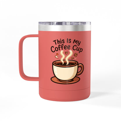 Coffee Mug Tumbler Cute Cup Insulated Travel Mug, 15oz
