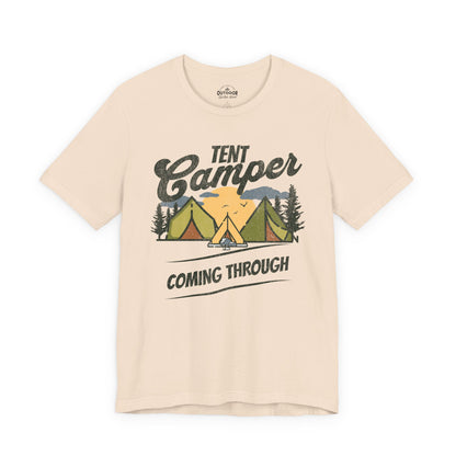 Tent Camper Coming Through T-Shirt