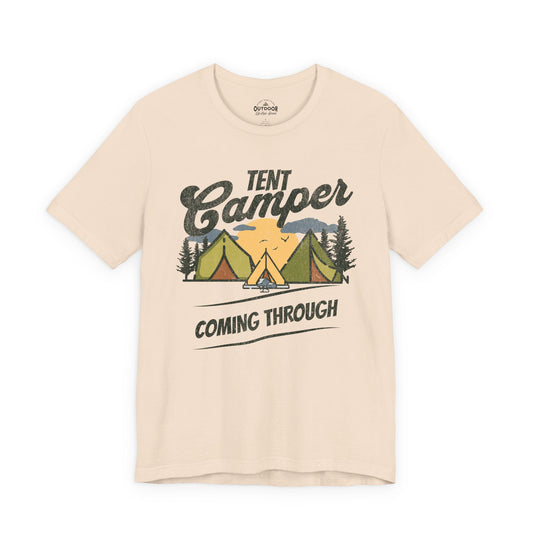 Tent Camper Coming Through T-Shirt