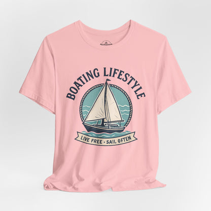Live Free, Sail Often Sailboat T-Shirt
