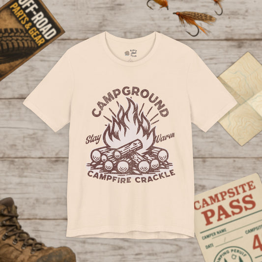 Campfire Vibes Unisex T-Shirt | Stay Warm Tee Bella Canvas 3001