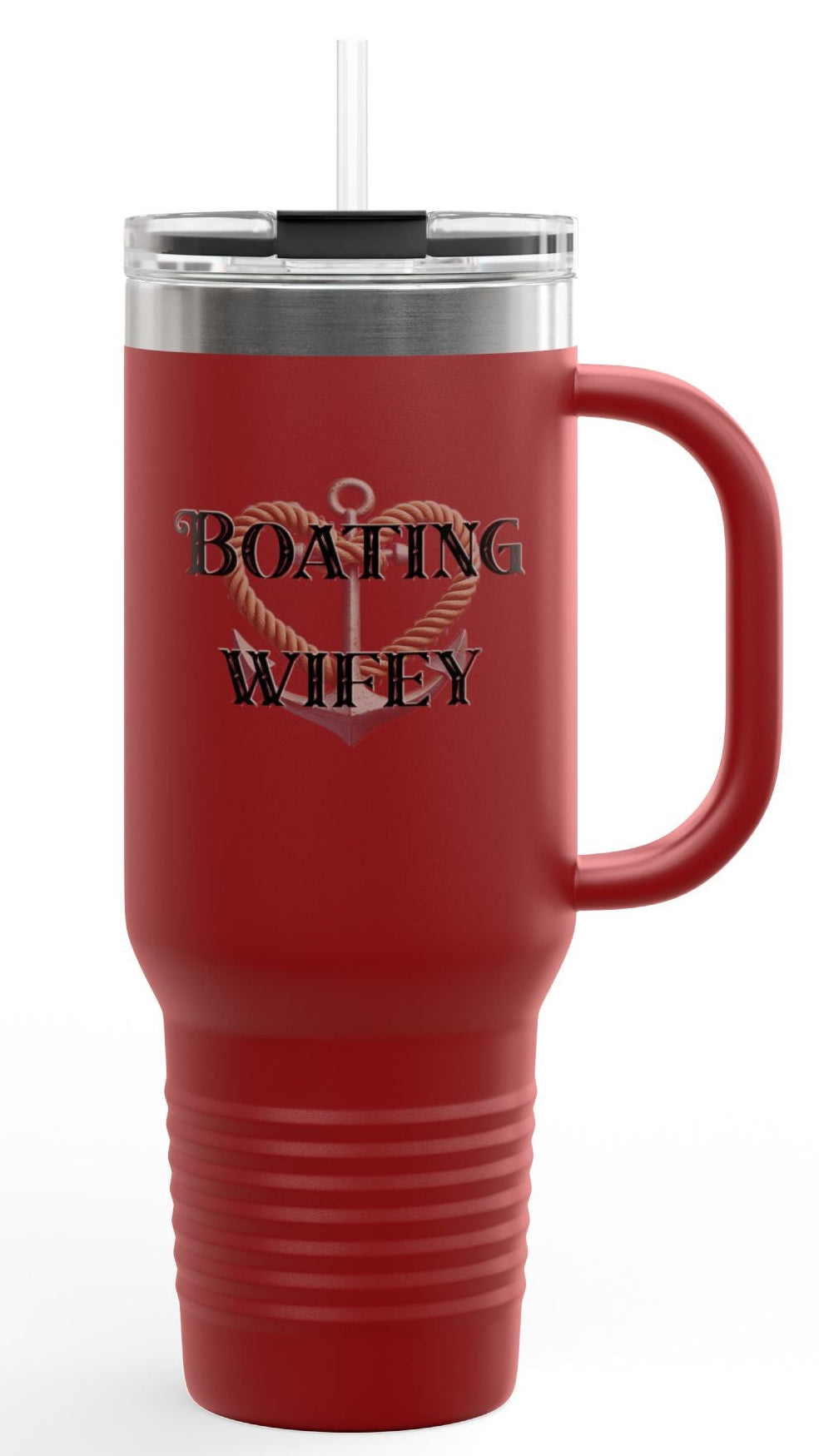 Boating Wifey Insulated Travel Mug - 40oz