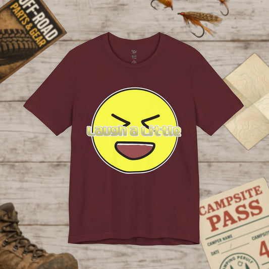 Laugh a Little Emoji Tee By Chace Bella Canvas 3001