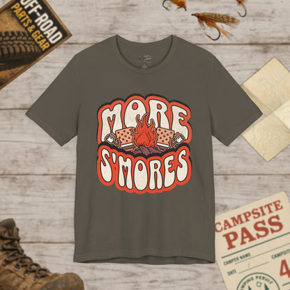 more s'mores Themed Unisex Tee, Campfire Shirt, Bella Canvas 3001