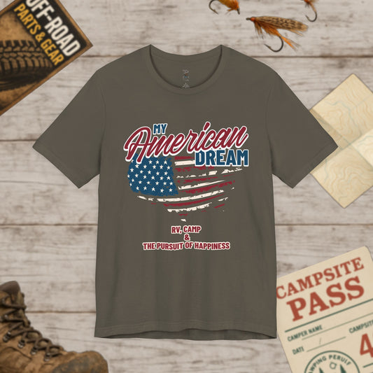 RV Life Unisex Tee My American Dream Bella+Canvas 3001