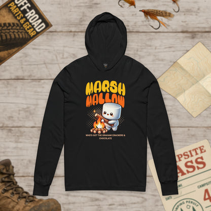 Marshmallow Adventure Hooded Tee, Cozy Campfire Shirt Bella+Canvas 3512