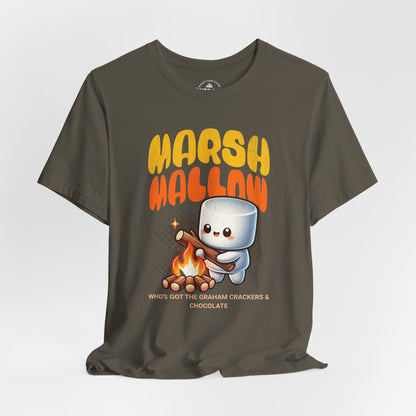 Marshmallow S'mores Campfire Graphic T-Shirt