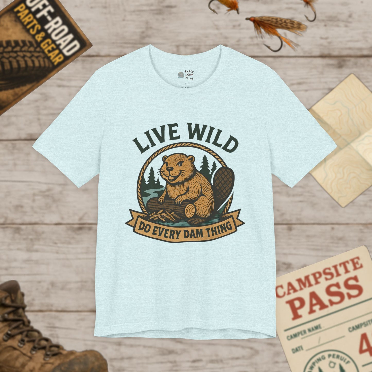 Live Wild T‑Shirt Outdoor Adventure Tee