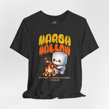 Marshmallow S'mores Campfire Graphic T-Shirt