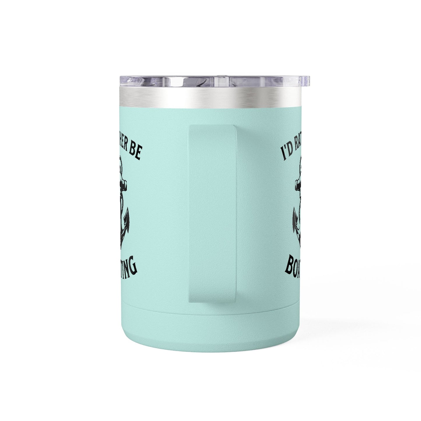 I'd Rather Be Boating 15oz Travel Mug Multiple Colors