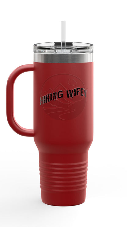 Hiking Wifey Insulated Travel Mug Tumbler 40oz