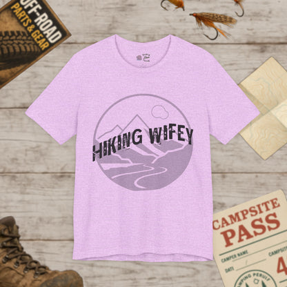 Hiking Wifey Graphic Tee Bella Canvas 3001