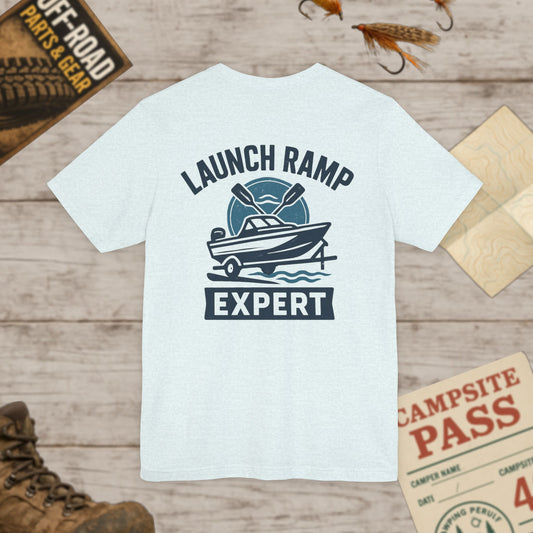 Expert Boat T-Shirt Every Boat A Little Graphic Tee Front & Back Print