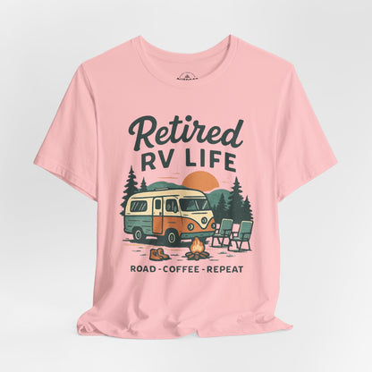Retired Road Coffee Graphic T-Shirt