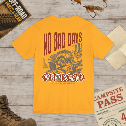 Off-Road Tee, Graphic Tee Front & Back Print Bella Canvas 3001