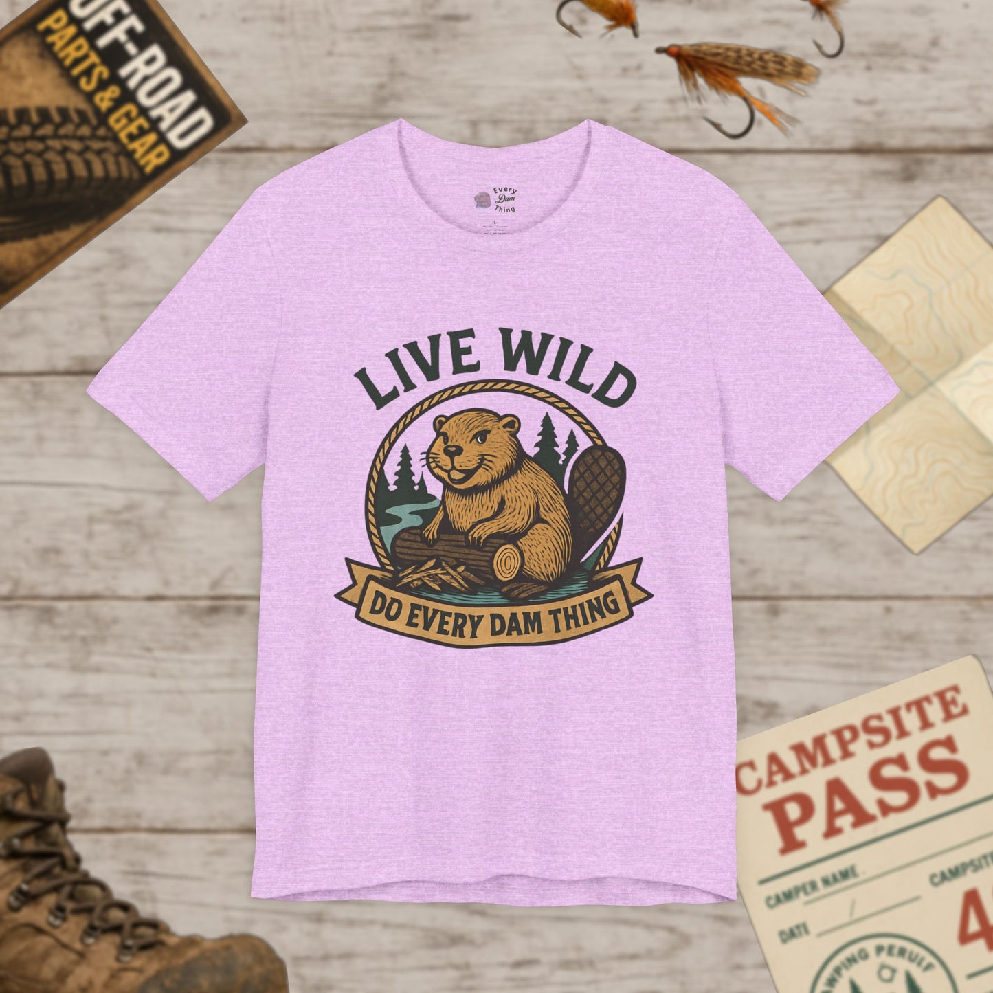 Live Wild T‑Shirt Outdoor Adventure Tee