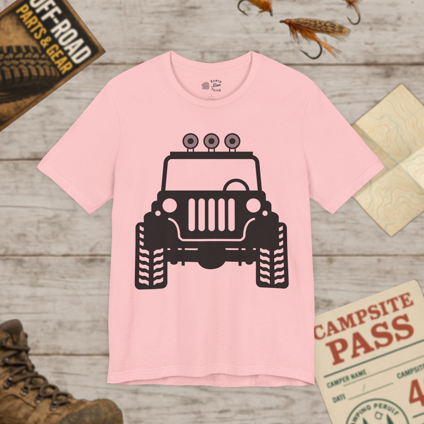 Front Graphic T‑Shirt Off‑Road Truck Tee Bella Canvas 3001