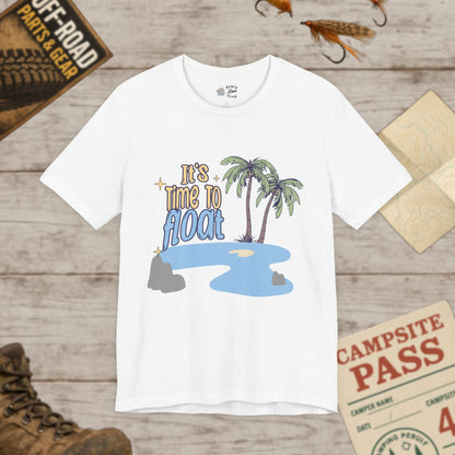 It's Time to Float Unisex Tee, Relaxation Shirt, Bella Canvas 3001
